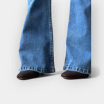 Adéla Elegant Denim Flare Velmi Vysoký Pas Evase