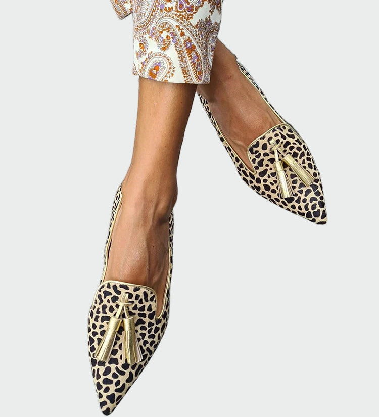 Elegantní Mocasíny Magdaléna pro Ženy s Leopardem