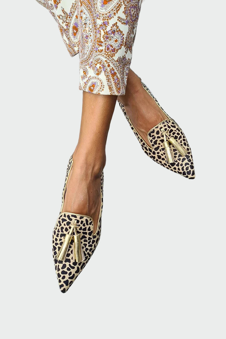 Elegantní Mocasíny Magdaléna pro Ženy s Leopardím Vzorem