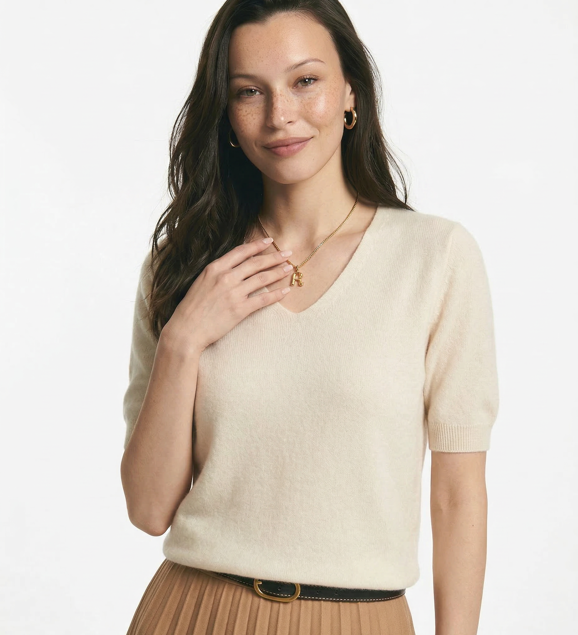 Elysian V-Neck Pletený Top