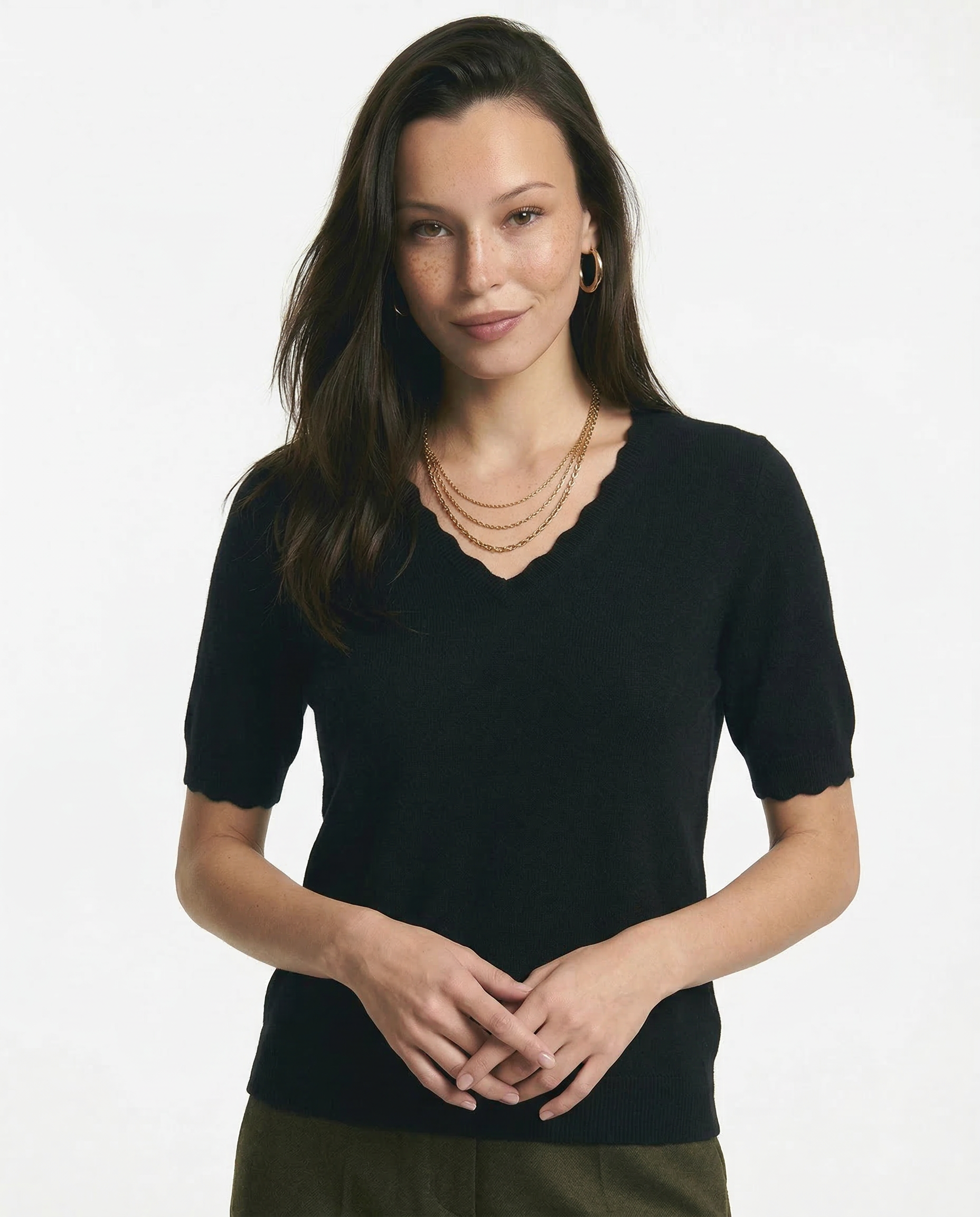 Elysian V-Neck Pletený Top