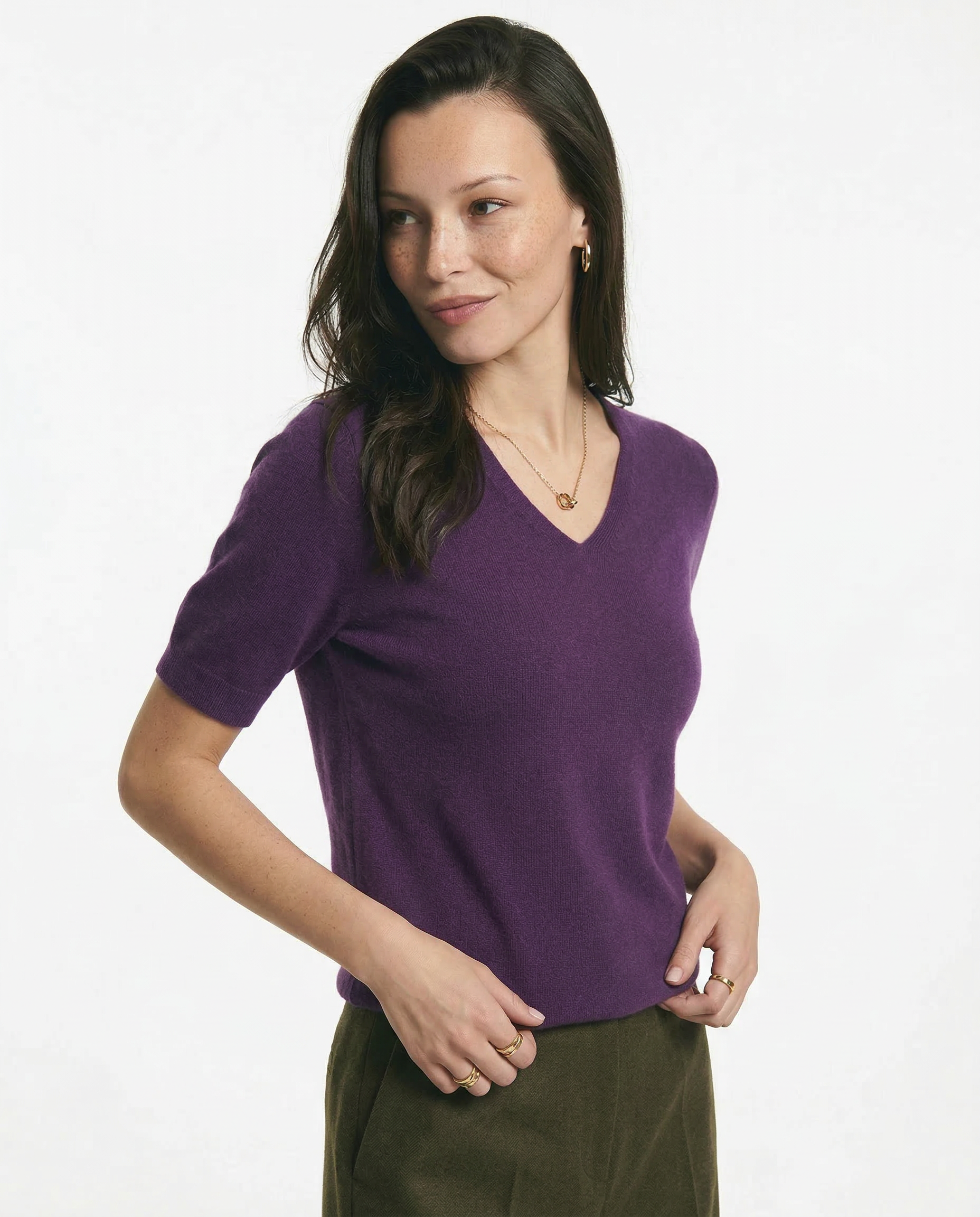 Elysian V-Neck Pletený Top