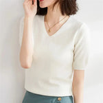 Elysian V-Neck Pletený Top
