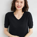 Elysian V-Neck Pletený Top
