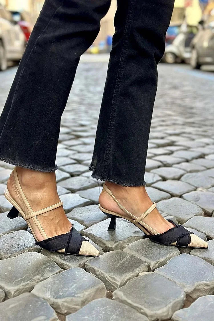Florette - Elegantní slingback boty