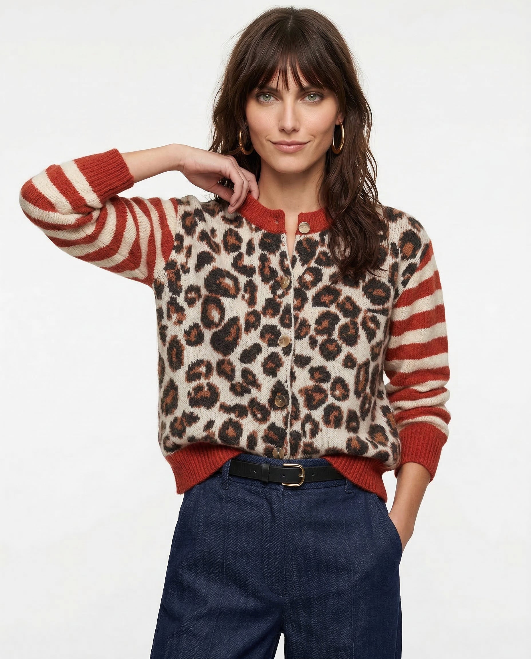 Kardigan Chloé s leopardím potiskem