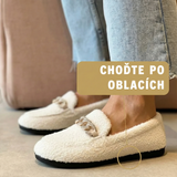 Karolína | Plyšové Mokasíny se Zlatým Řetězem