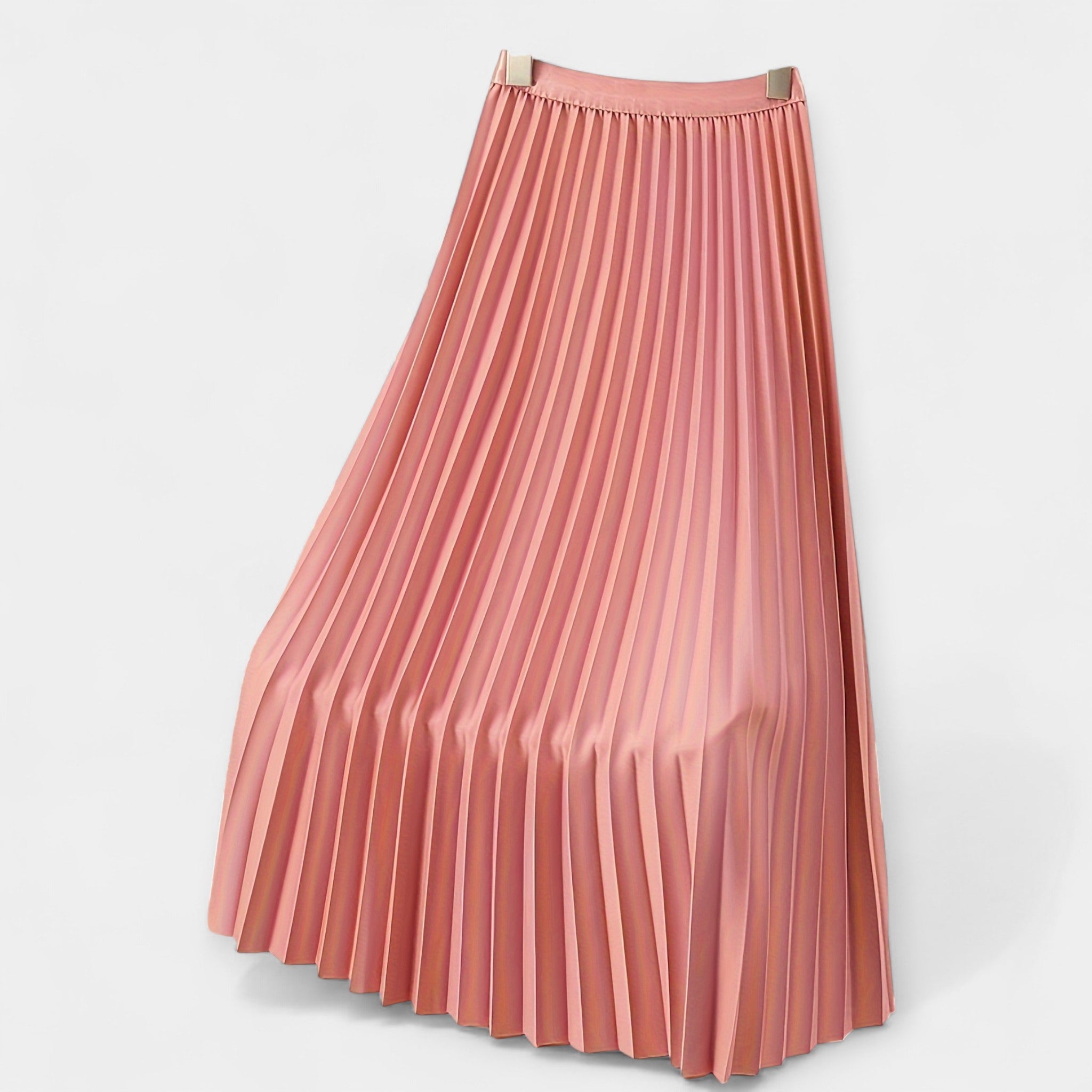 Karolína Sofistikovaná Dlouhá Saténová Sukně