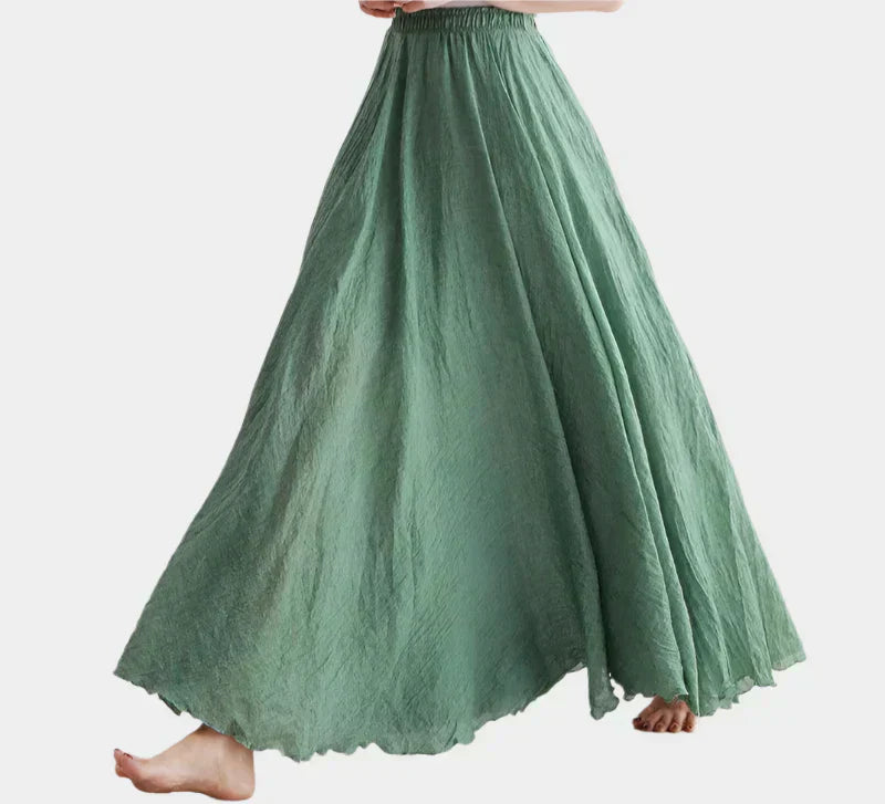 Kristýna Elegantní Dlouhá Sukně s Vysokým Pasem