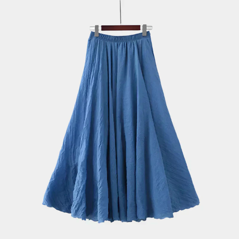 Kristýna Elegantní Dlouhá Sukně s Vysokým Pasem