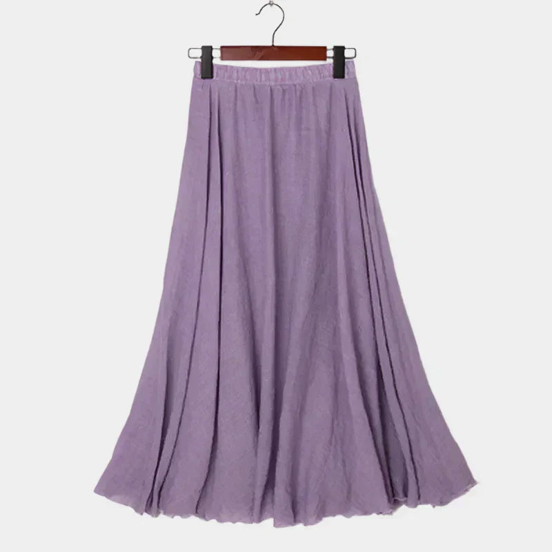 Kristýna Elegantní Dlouhá Sukně s Vysokým Pasem