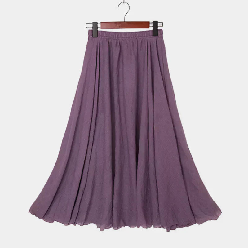 Kristýna Elegantní Dlouhá Sukně s Vysokým Pasem