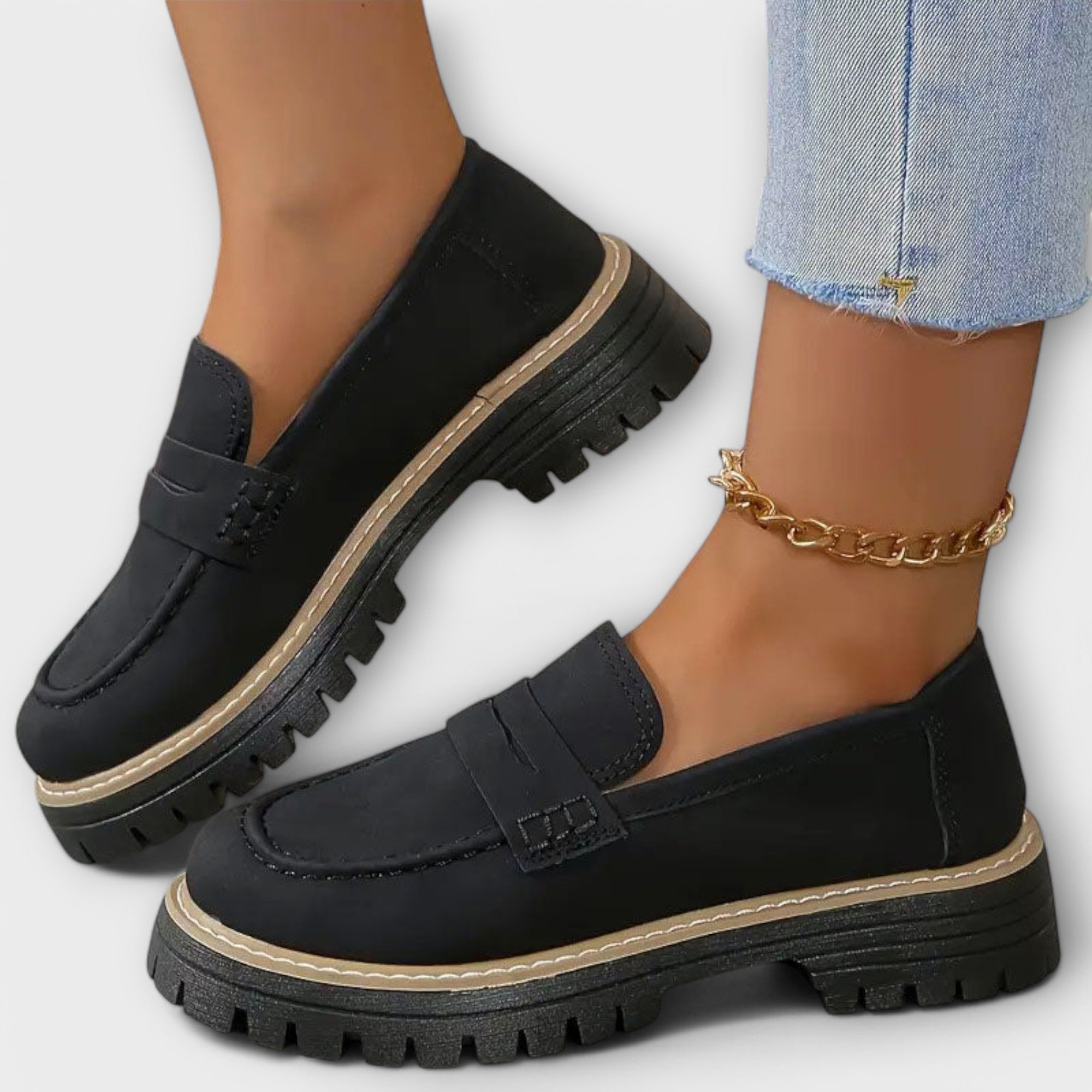 Kristýna elegantní městské mokasíny z nubukové kůže