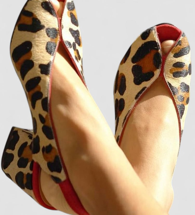 Louison - Sandály s leopardím vzorem