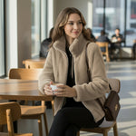 Mila | Luxusní plyšová zipová bunda