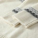 Norvale Alpinský Jacquard Kašmírový Pletený Svetřík