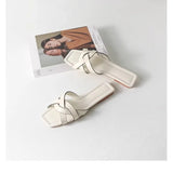 Orielle Woven Slide Sandals