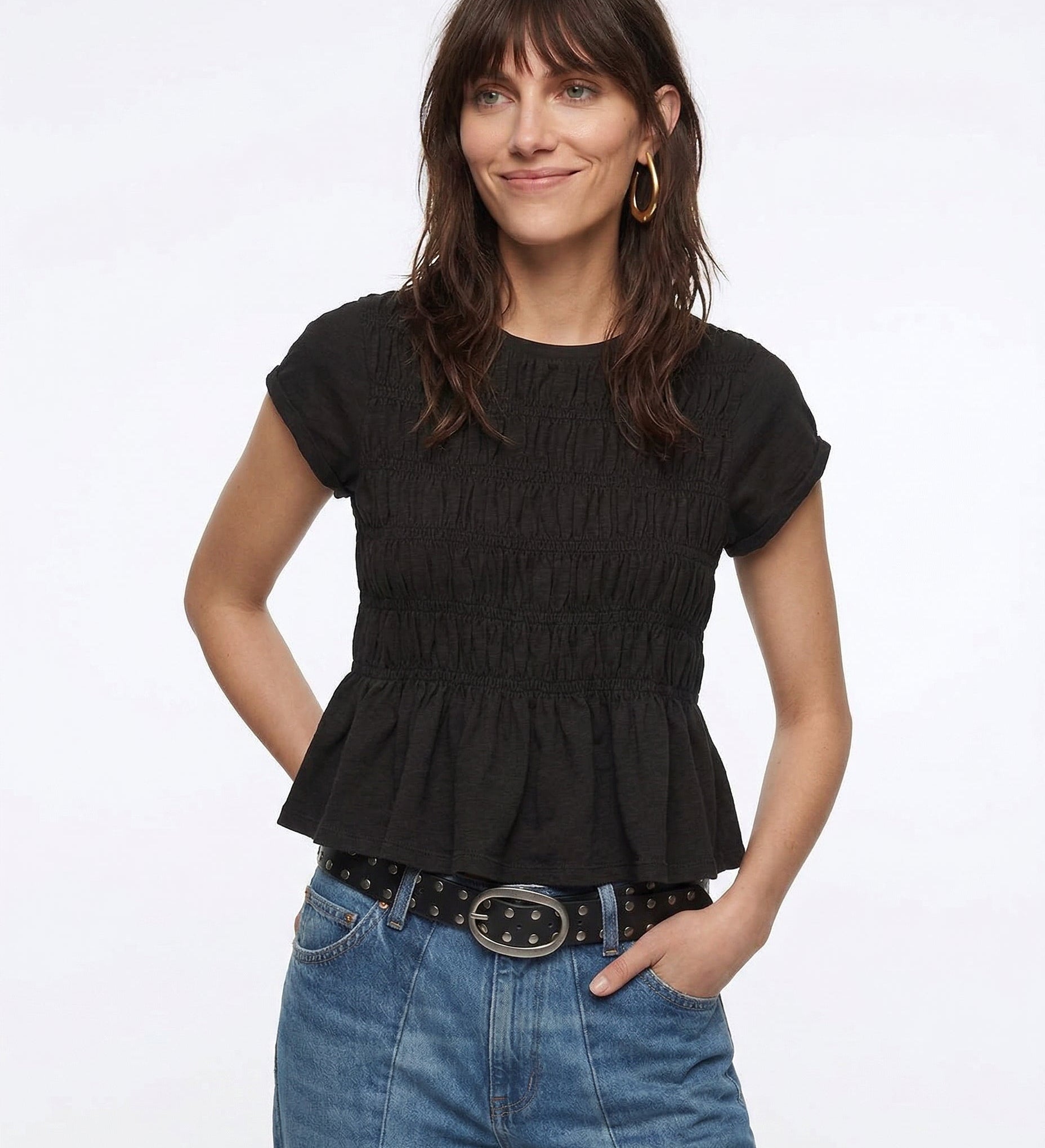 Rita DiCaprio Ruffle Top