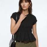 Rita DiCaprio Ruffle Top