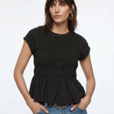 Rita DiCaprio Ruffle Top