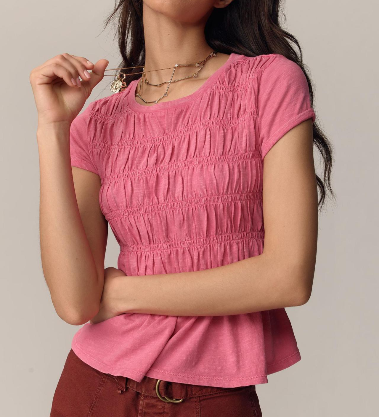 Rita DiCaprio Ruffle Top
