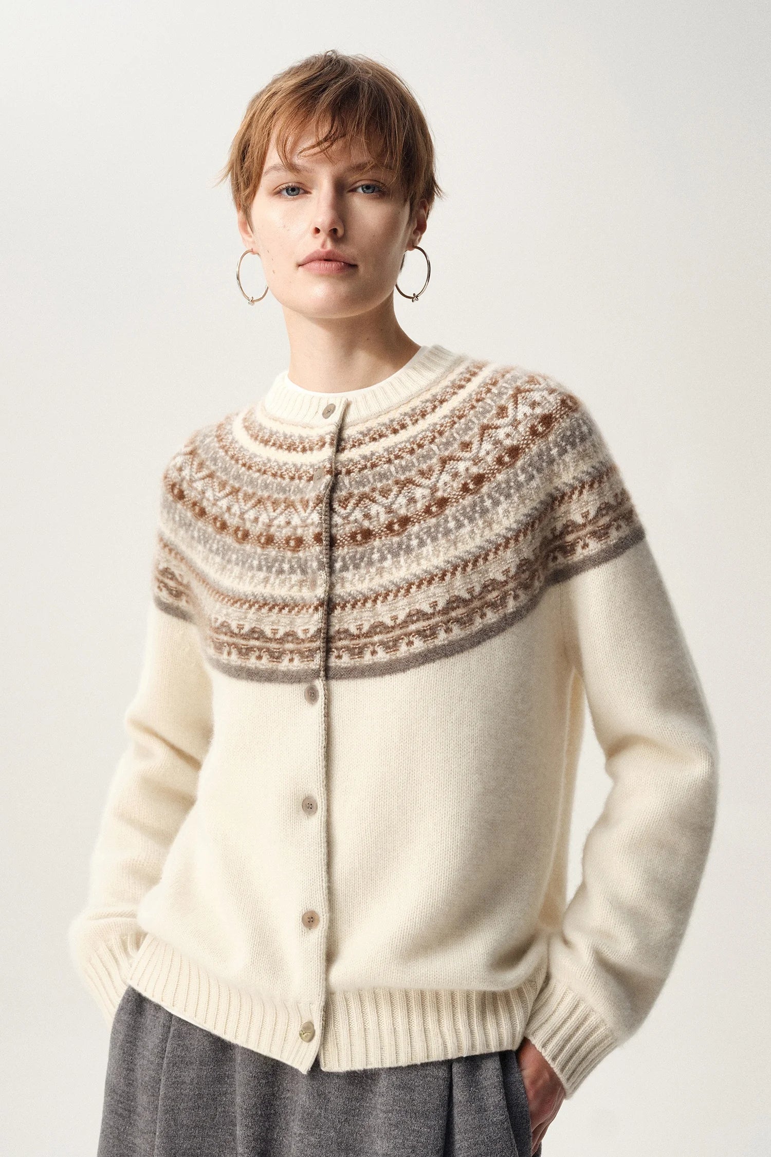 Sigrid Fair Isle kardigan