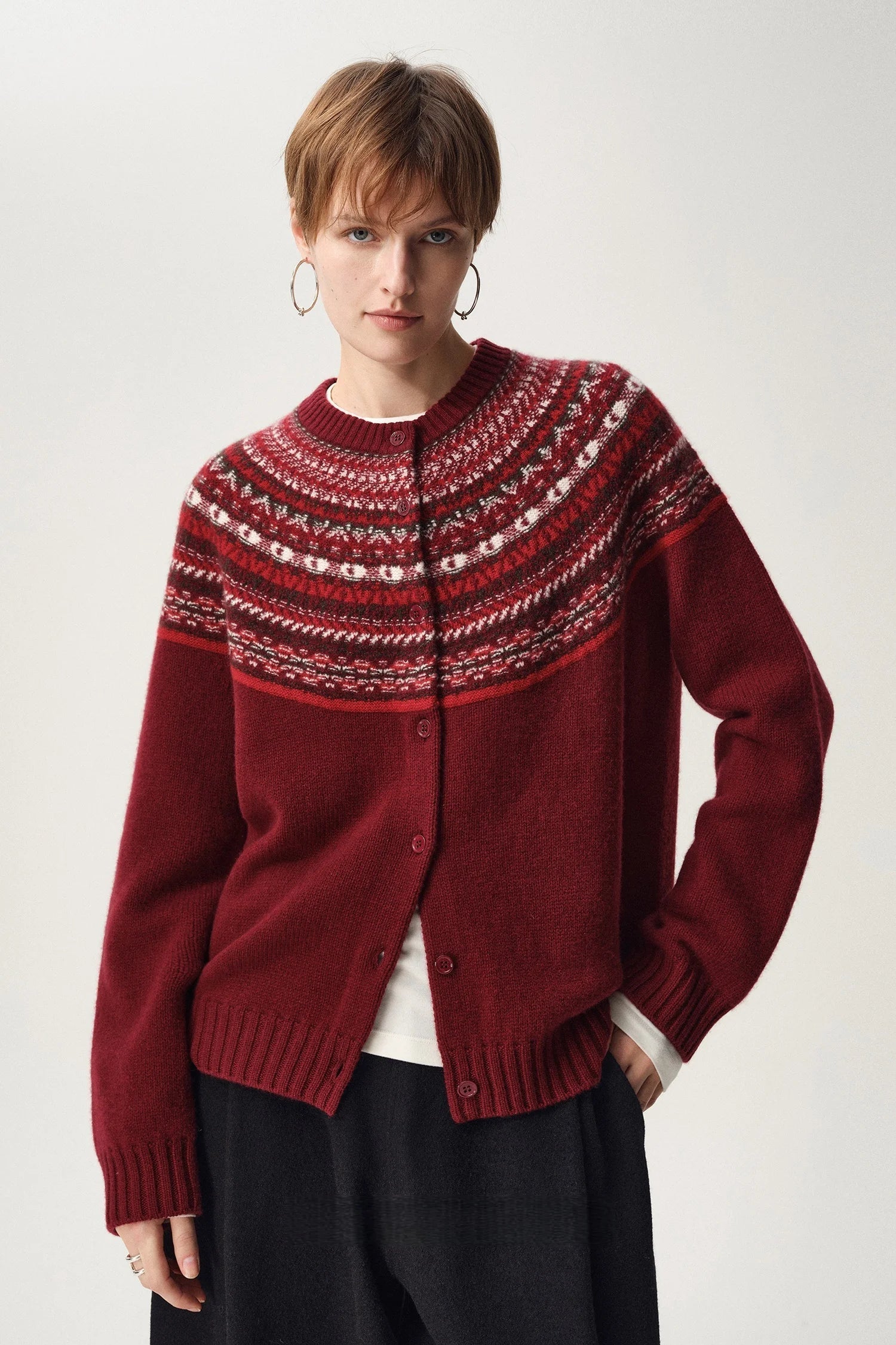 Sigrid Fair Isle kardigan