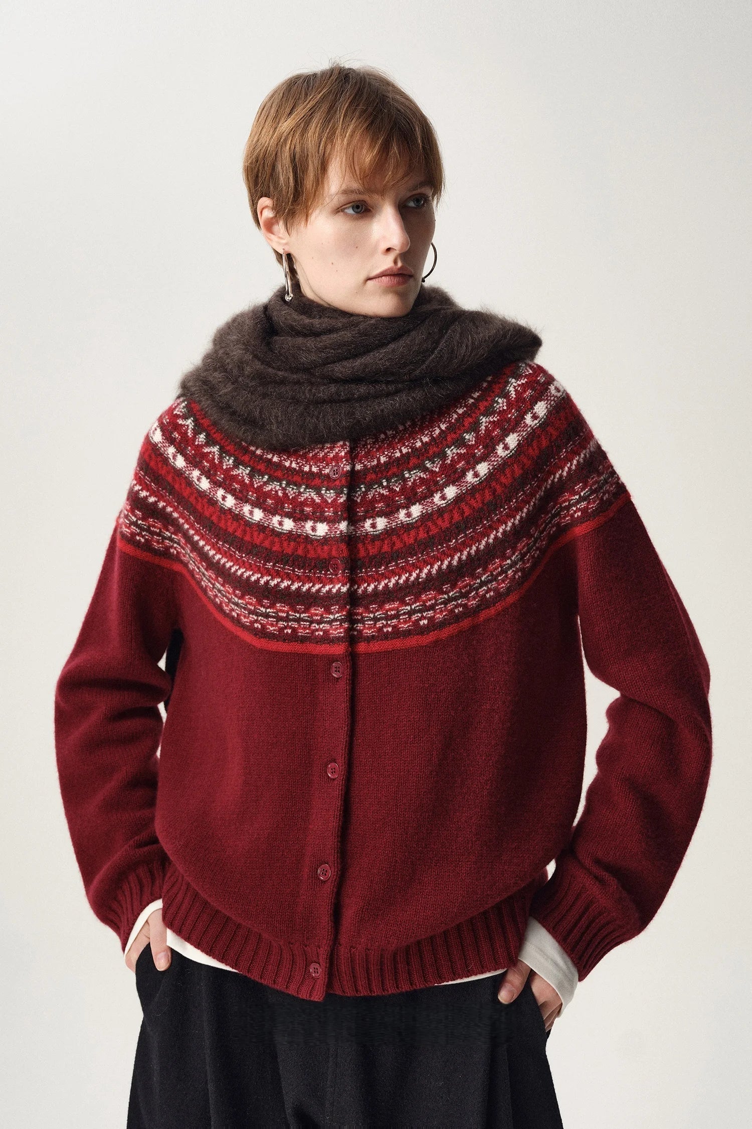 Sigrid Fair Isle kardigan