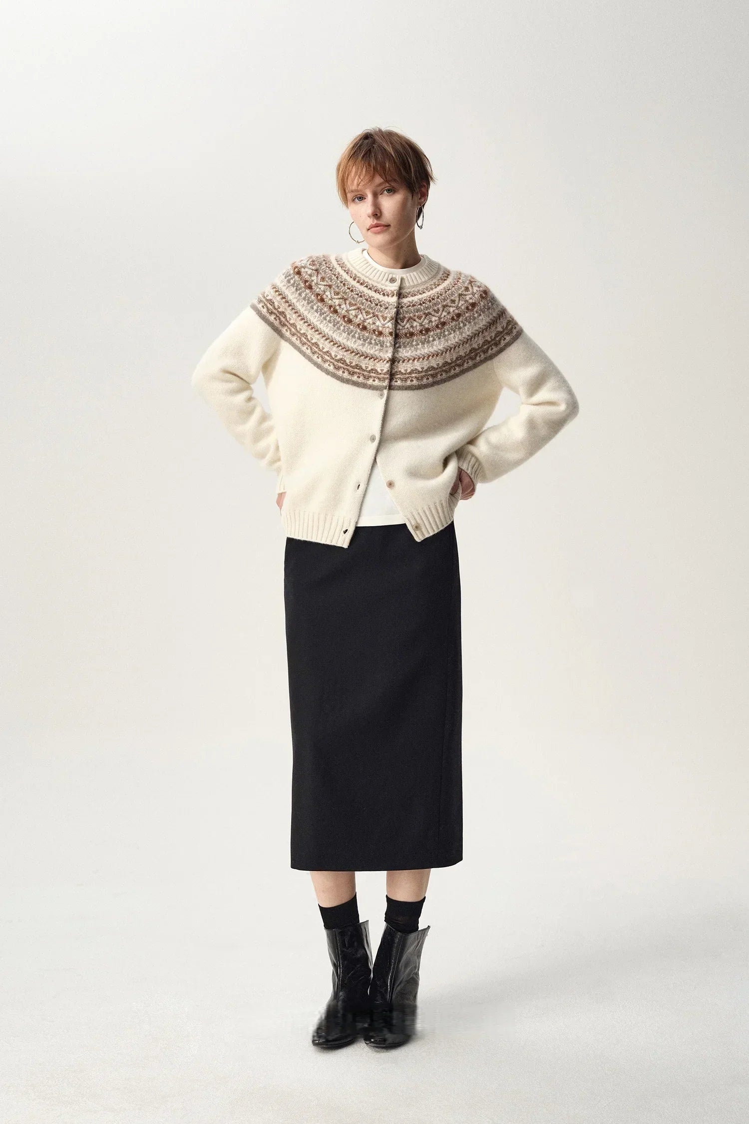 Sigrid Fair Isle kardigan