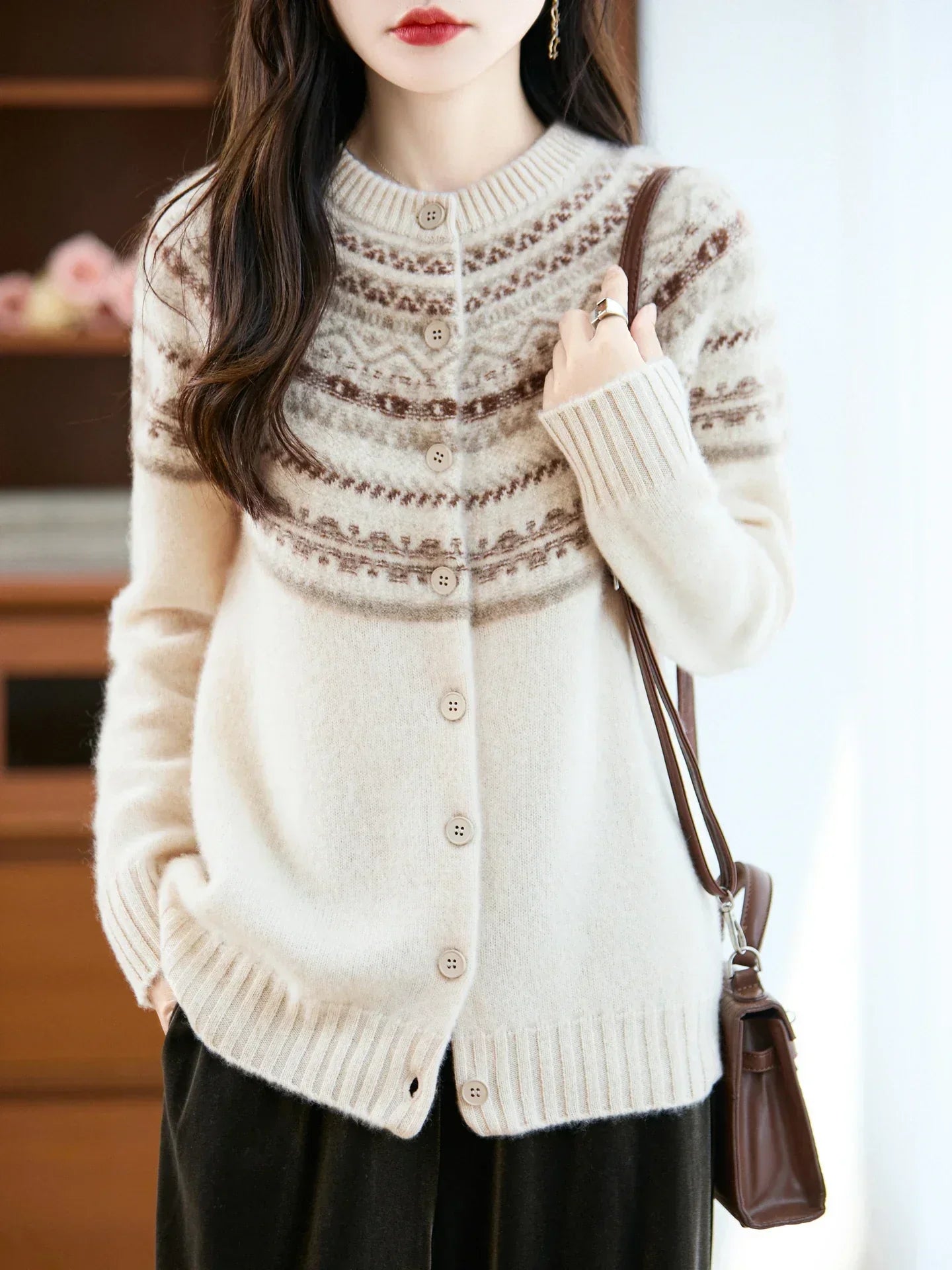Sigrid Fair Isle kardigan