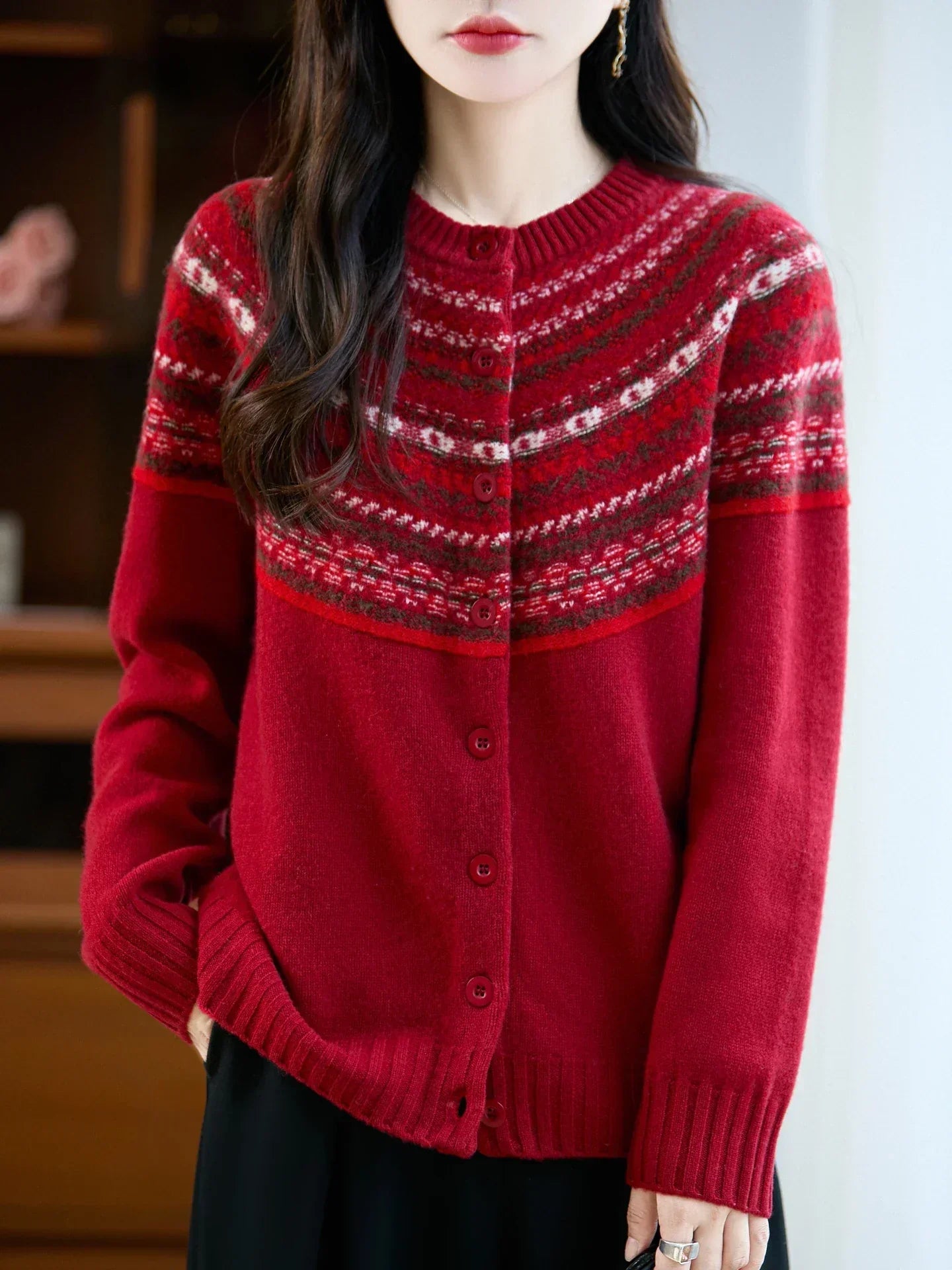 Sigrid Fair Isle kardigan