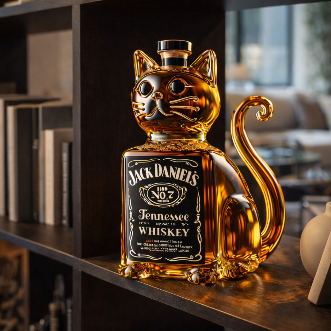 Sklenice na whisky - Kočičí edice