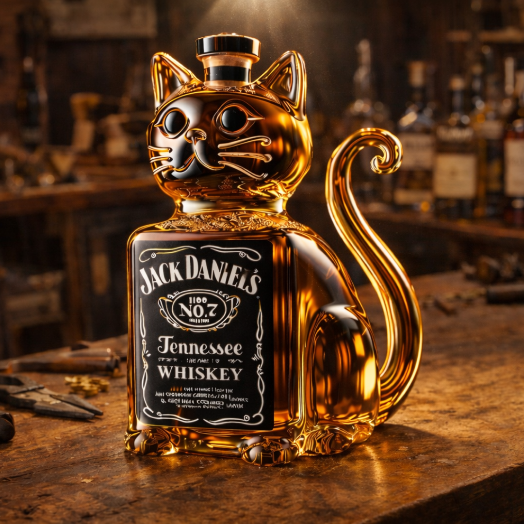 Sklenice na whisky - Kočičí edice