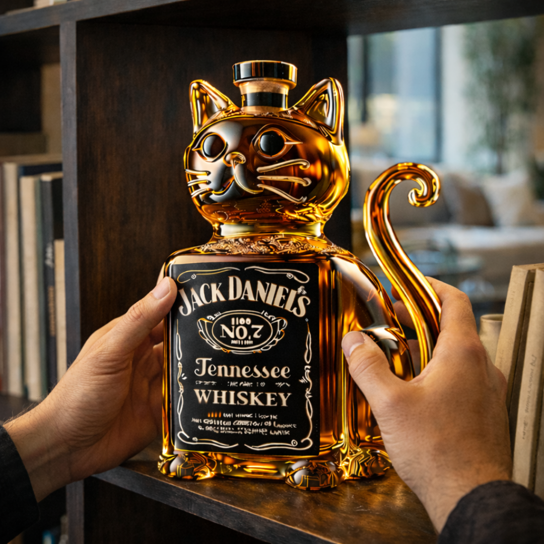 Sklenice na whisky - Kočičí edice