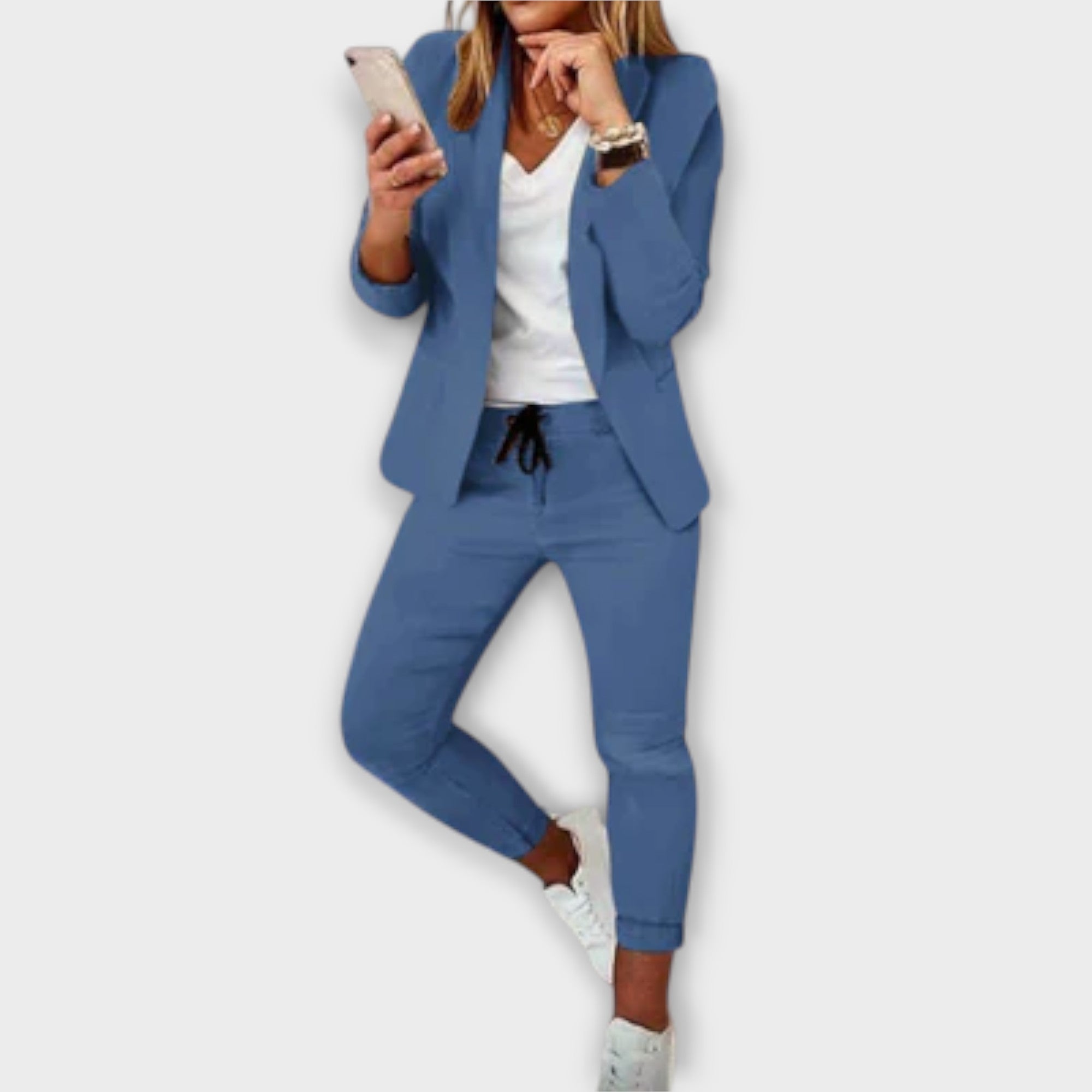 Sophia – Elegantní a pohodlný set s blazerem