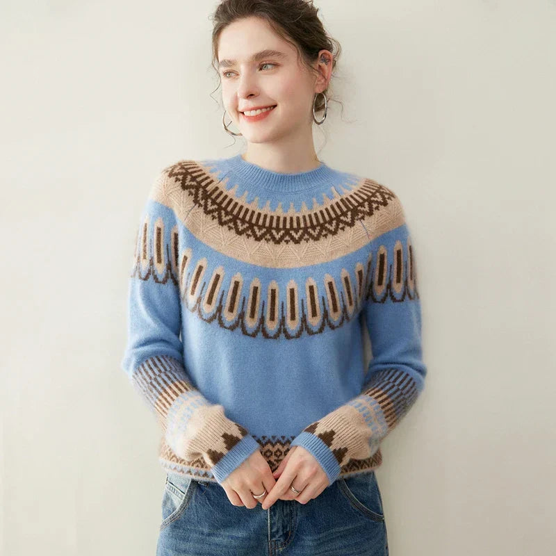 Svetr z kašmíru Fair Isle