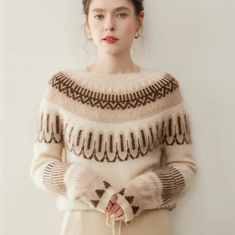 Svetr z kašmíru Fair Isle