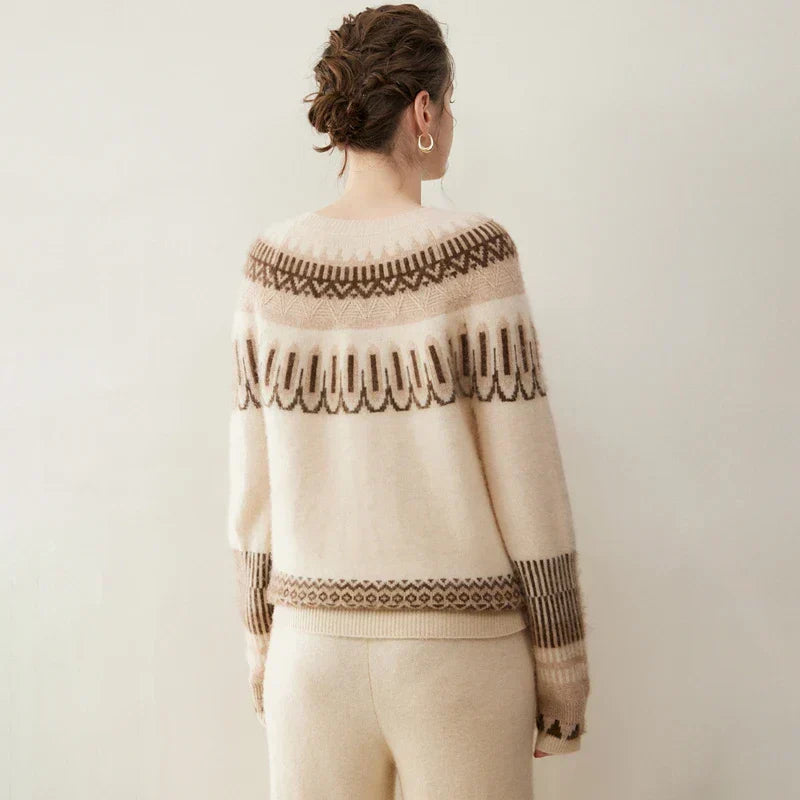 Svetr z kašmíru Fair Isle