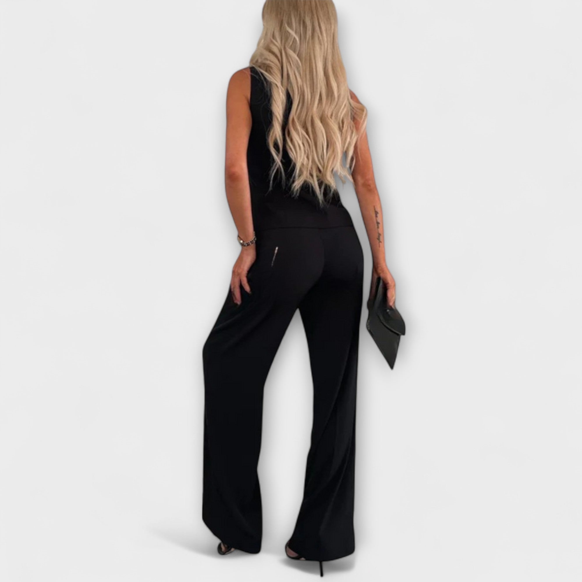 Top elegant bez ramínek a kalhoty
