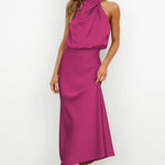 Tyra | Elegantní večerní šaty s halter výstřihem