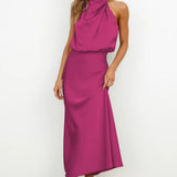 Tyra | Elegantní večerní šaty s halter výstřihem