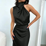Tyra | Elegantní večerní šaty s halter výstřihem