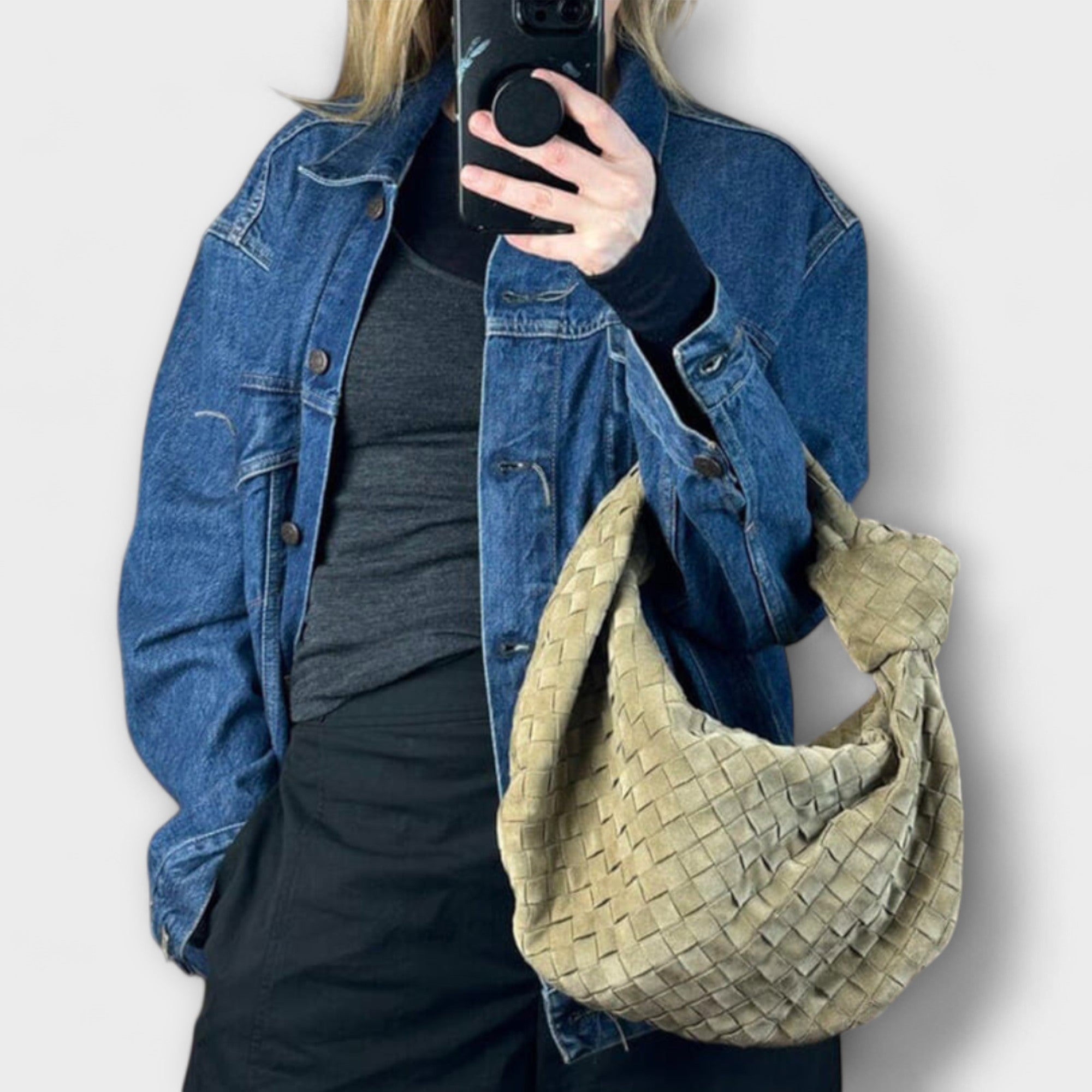 Velká pletená taška pro ženy