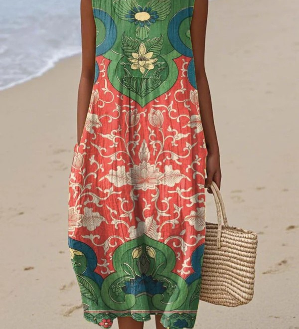 Vera™ Midi Boho Šaty