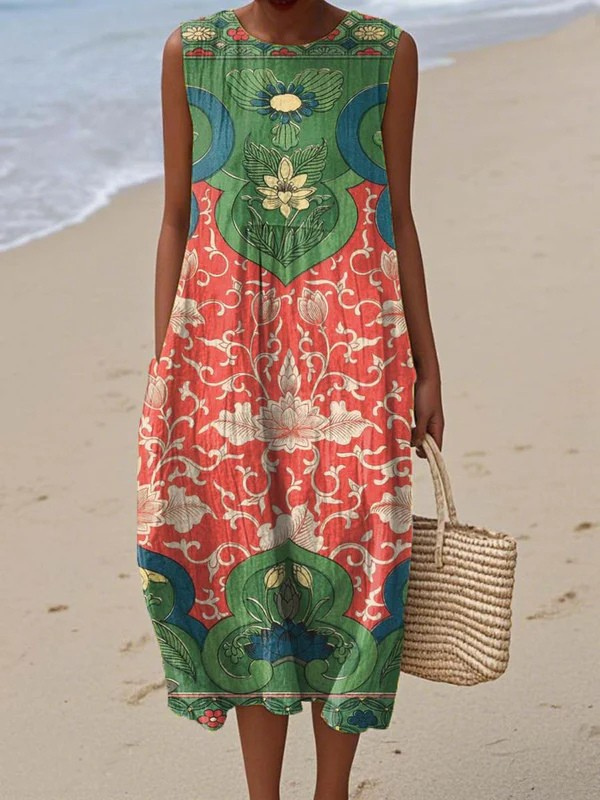Vera™ Midi Boho Šaty